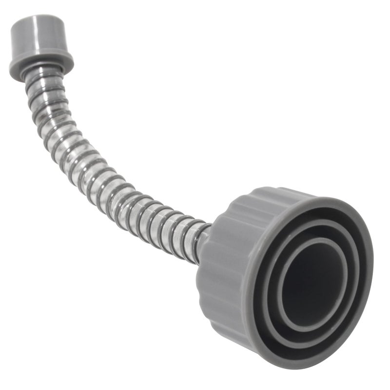 ZNTVW A/C Drain Lines Cleaner Tool in Wet Vac Attachment To Unclog And Evacuate  ABS Plastic Vacuum Hose Compatiable With Most PVC Pipe Sizes  Easy To Use  Grey - Image 1